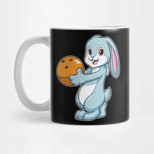 Rabbit at Bowling with Bowling ball Mug